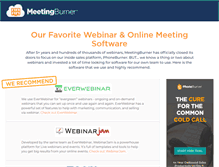 Tablet Screenshot of meetingburner.com